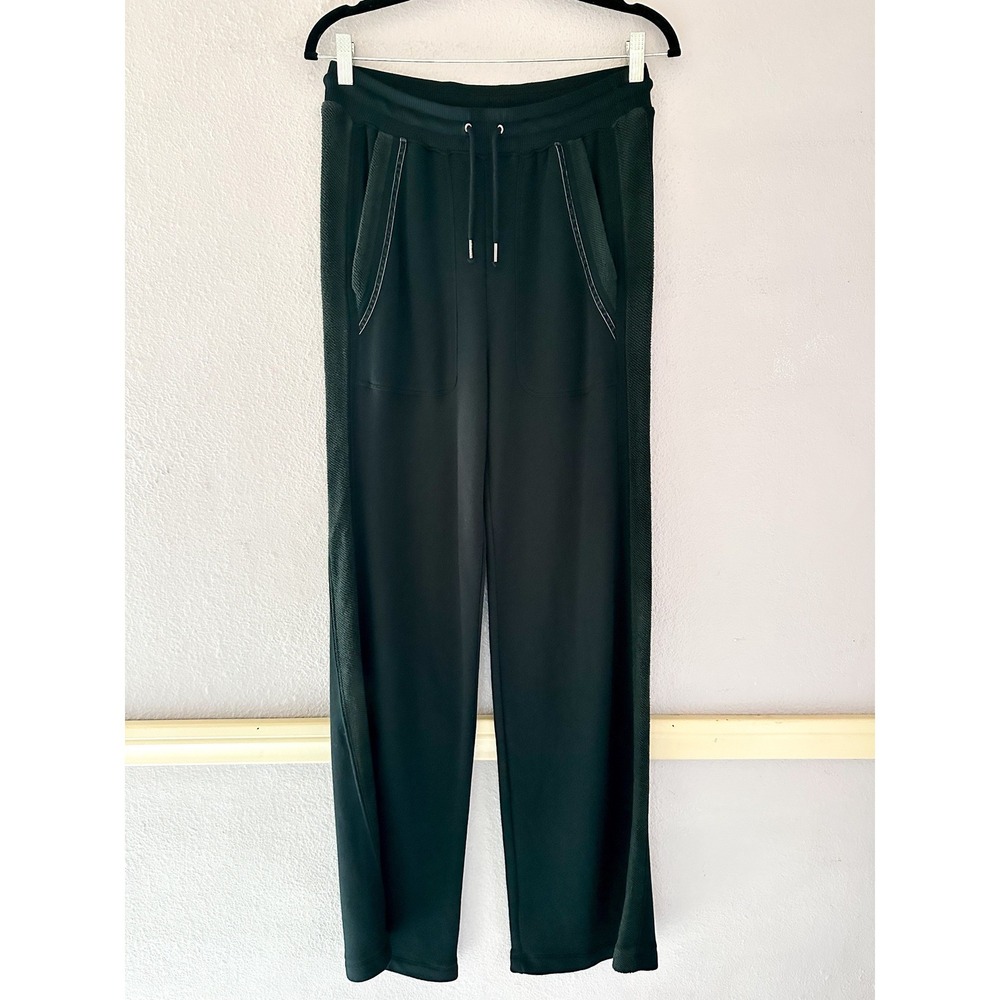 Splendid Women Black‎ Sweatpants Wide Leg Drawstring Size Small
